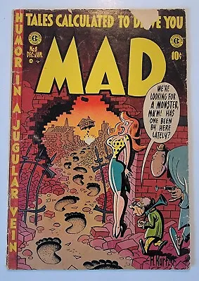 Mad #8 G/VG Golden Age Magazine 1954 Vintage Harvey Kurtzman Art  Frank N Stein  • $149