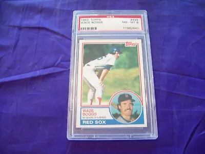 1983 Topps #498 Wade Boggs Rookie Card Psa 8 • $24.95