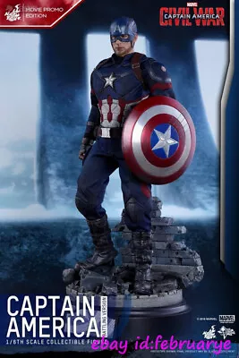 Hottoys 1/6 Mms360 Civil War: Captain America (Battling Version) Action Figures • $813.53