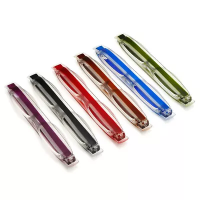 6 Pack Reading Glasses 360 ° Folding Rotating Glasses Mini Pen Reader With Hook • $15.99