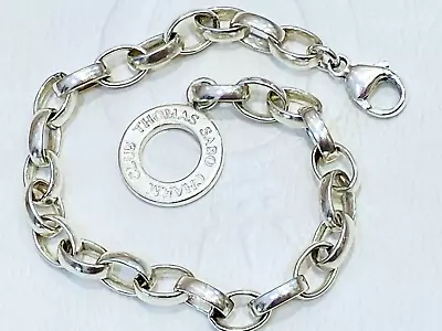 THOMAS SABO Charm Club Sterling Silver Classic Belcher Charm Bracelet 19cm $129 • $65