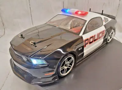 Custom Painted 2011 Ford Mustang Police Car EPX Drift 1/10 4WD RC Drift Car RTR • $548.03