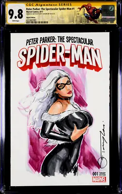 Spectacular Spider-man #1 Cgc Ss 9.8 Black Cat Original Art Sketch Mary Jane • $399.99