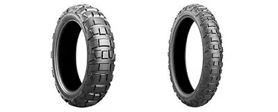 Bridgestone Front Rear 100/90-18 + 120/90-18 BAx ADVCross AX41 Motorcycle Tires • $307.14