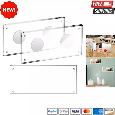 2Pack Acrylic Dollar Bill Display Frame Currency Paper Money Holder Display Case • $22.99