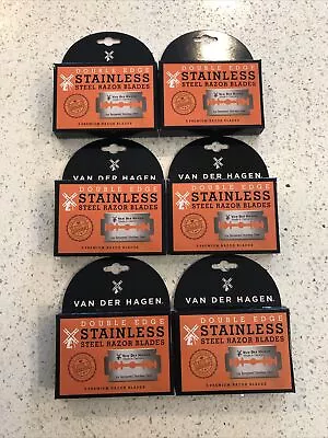 Van Der Hagen Stainless Steel Double Edge Razor Blades 30 Blades NEW • $19.99