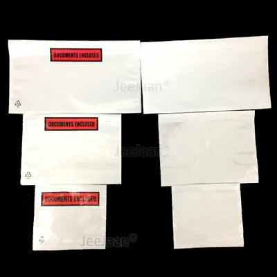 DOCUMENTS ENCLOSED WALLETS~Envelopes~Printed & Plain~A7~A6~A5~A4~DL All SIZES • £5.38