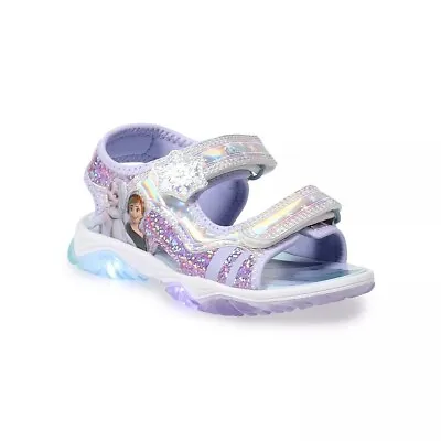 $19.90 • Buy Disney's Frozen 2 Anna & Elsa Light Up Sandals SIZE 10 Toddler Girls' NIB