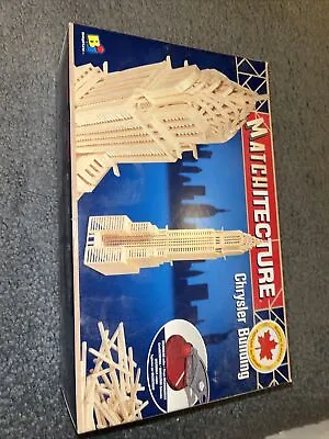 Bojeux Matchitecture Chrysler Building New In Opened Box Build With Match Sticks • $30