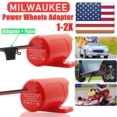 1-2X DIY Power Wheels Adapter Holder Compatible With Milwaukee M12 12V Battery • $10.94