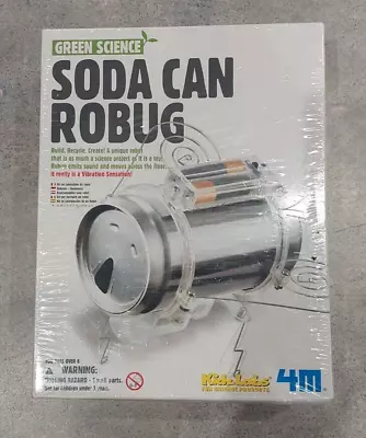 Green Science  Soda Can Robug Kit  Create A Robot Build Recycle Sound Movement • $8.50