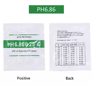 PH Meter Water Tester Buffer Powder Pack Calibration Ph 6.86 • £1.99