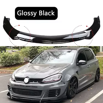 For VW Golf GTI MK5 MK6 MK7 Front Bumper Lip Splitter Lower Spoiler + Strut Rods • $49.99