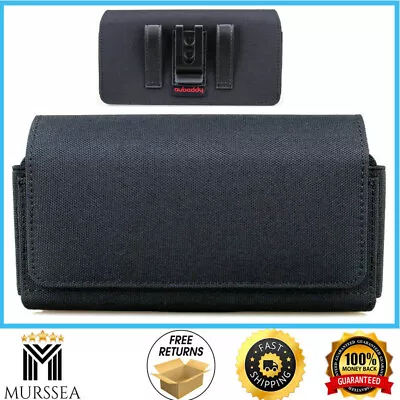 Horizontal Dual Phone Holster Pouch Case For Two Phones Nylon Double Decker • $21.45