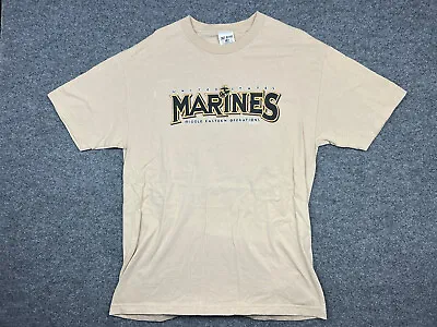 US Marines T Shirt 7.62 Design Middle Eastern Operations Military Bulldog USA L • $12.99