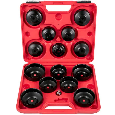 VEVOR Oil Filter Socket Set Cup Socket Tool Set 15PCS Oil Filter Cap Wrench • $25.99