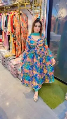 Salwar Kameez Suit New Designer Indian Pakistani Party Wear Bollywood Dress Gown • $83.27