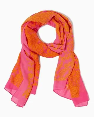 Charming Charlie Moroccan Muse Desert Fire Dark Pink Orange Scarf $39.99 Bnwt • $24.99