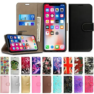 £2.99 • Buy Case For IPhone 14 13 12 11 8 7 6 Plus Pro Max X XR SE Leather Flip Wallet Cover