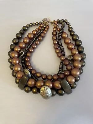 Vintage Necklace Marked Maya 18” Long • $10