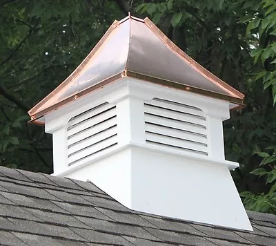 Accentua Nantucket Vinyl Cupola With Copper Roof 20 In. Square 31 In. High • $479