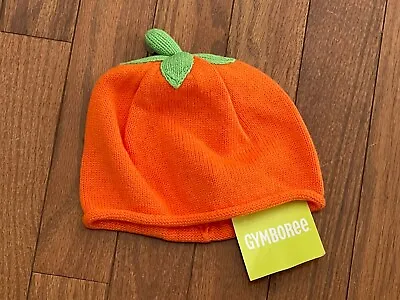 New Gymboree Baby Orange Green Pumpkin Hat Size 6-12 Months • $14.95