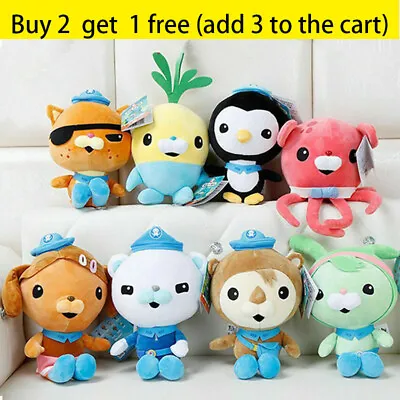 12'' The Octonauts Octo Crew Pack Barnacles Kwazii Peso Stuffed Plush Doll Toy~ • £7.86