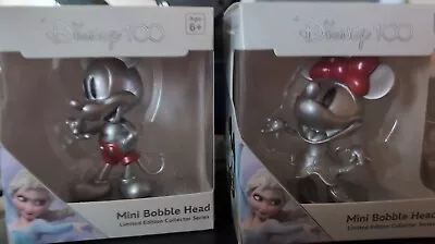 Disney 100 Limited Edition Mini Bobble Head: Mickey & Minnie Mouse • $5