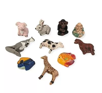 Animal Beads Buddha Mixed Lot For Jewelry DIY Crafts Rabbit Wood Fish Kangaroo  • $14.95