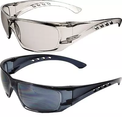 UCI Samova Safety Spectacles Glasses Eye Protection Clear & Smoke -16 12 Pairs • £4.15
