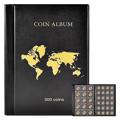 Pockets Coin Albums Coin Collection Storage Book Holder Coin Storage Display • $34.69