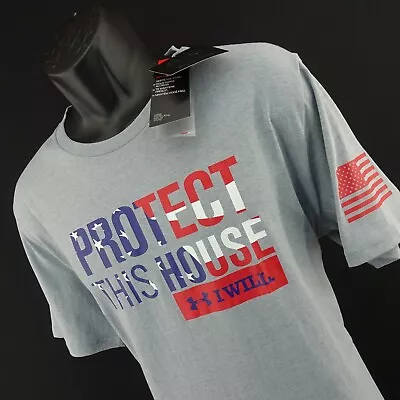 NWT Mens Under Armour UA Heatgear Freedom Graphic Shirt USA Military Navy Army • $16.25