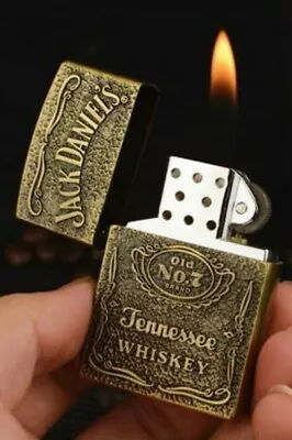 New Vintage Retro Butane Brass Whiskey Lighter For 9.99 • $9.99