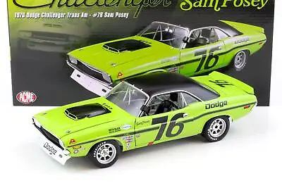 1970 1:18 ACME Dodge Challenger Trans Am Sam Posey #76 Green/Black • £169.70