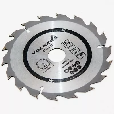 £8.38 • Buy 18T 1/2 Inch Bore, 130x20mm / 130x16mm Circular Saw Blade CT-20-131 Fast-Cut HM