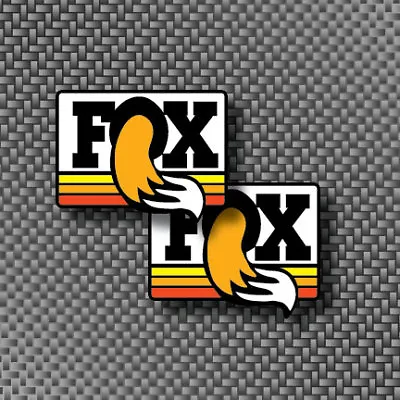 2pc 2  Vintage FOX StickersSHOX Graphics Stickers Decals Off Road YZ KX MX RC DG • $5.99