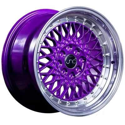 (4)SET NEW JNC WHEELS JNC031 16x8 4x100/114.3 +25 CANDY PURPLE MACHINE LIP • $800