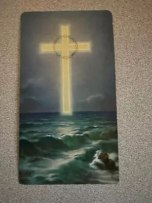 Vintage Catholic Holy Card - The Cross Of Jesus At Sea • $1.99