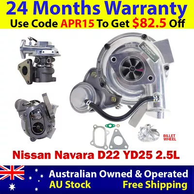 Upgrade Billet Turbo Charger For Nissan Navara D22 YD25 2.5L • $550