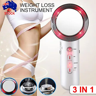 $20.99 • Buy Ultrasonic Cavitation Fat Remover 3 In 1 Body Face Massager Slimming Machine AU