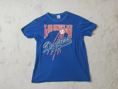 Los Angeles Dodgers Tee Shirt Men's MLB Player Top Kershaw Baseball 1990 Vintage • £10