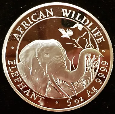 5oz Silver Elephant .9999 2018  Somalia Free RM Special Delivery • £240