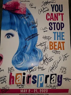$20 • Buy HAIRSPRAY Dolby Hollywood Poster Signed By Broadway Cast Members