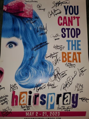 $20 • Buy HAIRSPRAY Dolby Hollywood Poster Signed By Broadway Cast Members