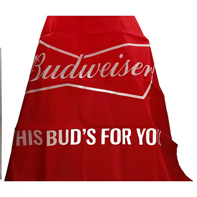 £11.99 • Buy 12 X BUDWEISER Red Bud Beer Flag Cape Pub Bar Stag Party - Large 57 X 35” 