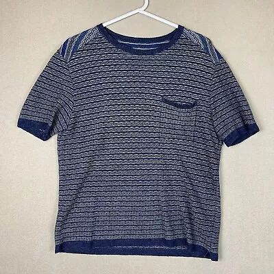Missoni T-Shirt Mens Extra Large Blue Italy Casual Short Sleeve Crew Neck Adult • $39.99