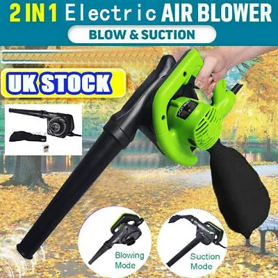£22.60 • Buy TEETOK Electric 2in1 Leaf Blower Vacuum 600w Garden Shredder Vac Blower Cleaner