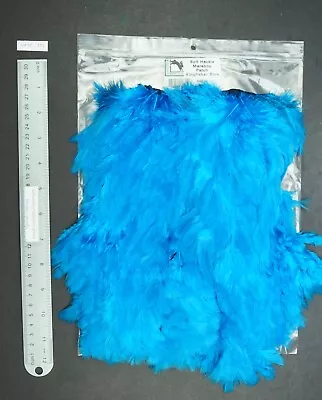 Hareline-Dubbin Kingfisher Blue Soft Hackle With Marabou Hen Patch Lot-SF 151 • $19.99