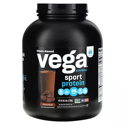 Vega Sport Protein Chocolate Flavored 4 Lb 5 9 Oz 1 98 Kg Gluten-Free Informed • $90.67