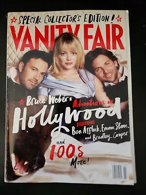 Vanity Fair Mar 2013 Ben Affleck Emma Stone Bradley Cooper No Label Newsstand • $7.16